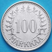 Финляндия 100 марок 1958 год. Серебро.