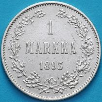Финляндия 1 марка 1893 год. Серебро. №1