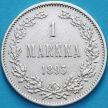 Монета Финляндии 1 марка 1893 год. Серебро. №3