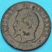 Монета Франция 5 сантимов 1854 год. Монетный двор Лилль.