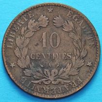 Франция 10 сантимов 1888 год. Монетный двор Париж.