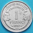 Монета Франция 1 франк 1957 год. Бомон-ле-Роже.