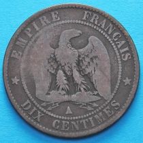 Франция 10 сантимов 1856 год. Монетный двор Париж.