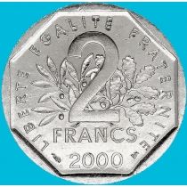 Франция 2 франка 2000 год. 