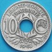 Монета Франция 10 сантимов 1918 год.