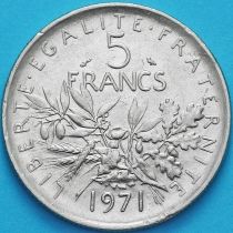 Франция 5 франков 1971 год.