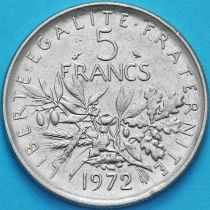 Франция 5 франков 1972 год.