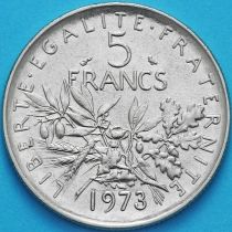 Франция 5 франков 1973 год.