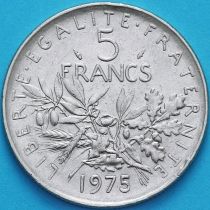 Франция 5 франков 1975 год.