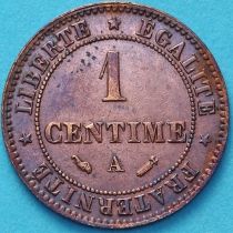 Франция 1 сантим 1896 год. Монетный двор Париж. №1