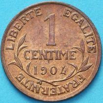 Франция 1 сантим 1904 год.