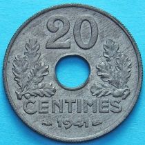 Франция 20 сантимов 1941 год.