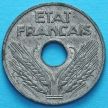 Монета Франции 20 сантимов 1942 год.