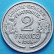 Монета Франции 2 франка 1945 год.