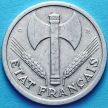 Монета Франции 2 франка 1944 год. С.