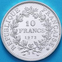 Франция 10 франков 1973 год. Геркулес и музы. Серебро