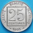 Монета Франция 25 сантимов 1903 год. XF
