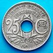 Монета Франция 25 сантимов 1918 год. 