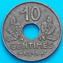 Франция 10 сантимов 1941 год. KM# 898