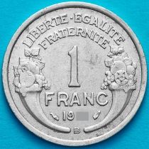 Франция 1 франк 1946 год. Бомон-ле-Роже.