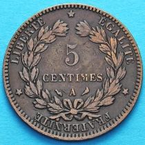 Франция 5 сантимов 1897 год. Монетный двор Париж.
