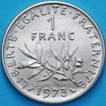 Франция 1 франк 1973 год. BU