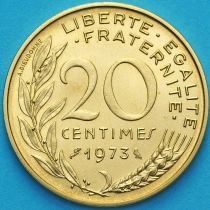 Франция 20 сантимов 1973 год. BU