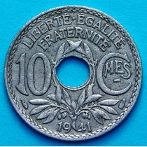 Франция 10 сантимов 1941 год. KM# 895.