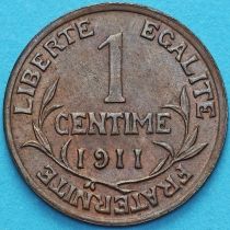 Франция 1 сантим 1911 год.