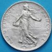 Монета Франция 1 франк 1918 год. Серебро