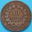 Монета Франция 10 сантимов 1897 год. Монетный двор Париж.