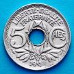 Монета Франция 5 сантимов 1918 год.