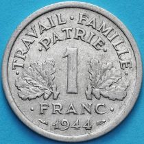 Франция 1 франк 1944 год. KM# 902. Отметка монетного двора C