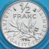 Франция 1/2 франка 1994 год. Пчела. BU