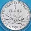 Монета Франция 1 франк 1994 год. Пчела. BU