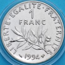 Франция 1 франк 1994 год. Пчела. BU
