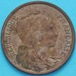 Монета Франция 2 сантима 1919 год.