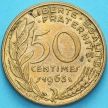 Монета Франция 50 сантимов 1963 год. KM 939.2