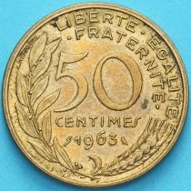 Франция 50 сантимов 1963 год. KM 939.2