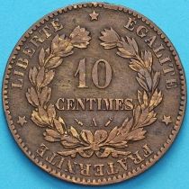 Франция 10 сантимов 1896 год. Монетный двор Париж. №2