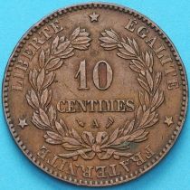 Франция 10 сантимов 1897 год. Монетный двор Париж. №3