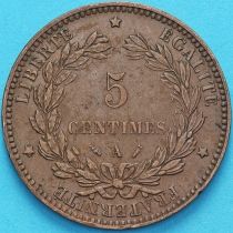 Франция 5 сантимов 1892 год. А