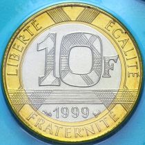 Франция 10 франков 1999 год. BU