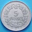 Монета Франции 5 франков 1949 год. Монетный двор Бомон-ле-Роже.