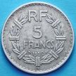 Монета Франции 5 франков 1950 год. Монетный двор Бомон-ле-Роже.