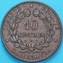 Франция 10 сантимов 1872 год. Монетный двор Бордо.