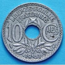 Франция 10 сантимов 1941 год. KM# 897