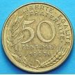 Монета Франция 50 сантимов 1963 год.