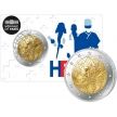 Монета Франция 2 евро 2020 год. Медицинские исследования. HEROS (Герои)