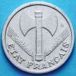 Монета Франции 1 франк 1942 год. KM# 902
